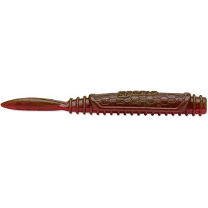 Image of Rapala CrushCity Salted NedRoll Soft Bait | Ox Blood Red Flake; 3 1/4 in.