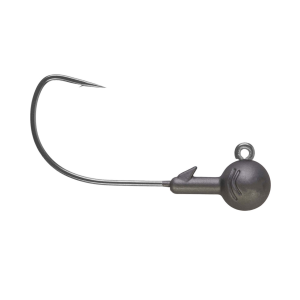Image of Northland Tungsten Ball Wide Gap Jig Head - 2/0 Hook | Matte Smoke; 1/4 oz.