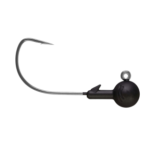 Image of Northland Tungsten Ball Wide Gap Jig Head - 2/0 Hook | Matte Black; 1/4 oz.
