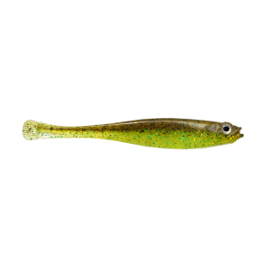 Image of Megabass Haze-ST Softbait | Green Pumpkin Chart; 3.4 in.
