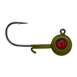 Image of Northland Tungsten Panfish Jig - Size 6 Hook | Olive; 1/16 oz.