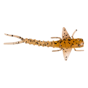 Image of Bobby Garland Itty Bit Mayfly Soft Bait | Pecan Cream; 1 1/4 in.