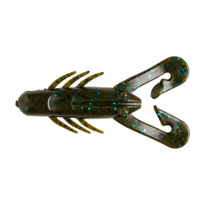Image of YUM Hammer Craw Soft Bait | Green Pumpkin Blue Flake; 3 1/2 in.