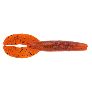 Image of Yamamoto Shinobi Grub Soft Bait | Fire Craw; 3 1/2 in.