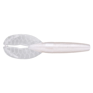 Image of Yamamoto Shinobi Grub Soft Bait | Pearl White; 3 1/2 in.