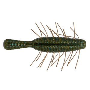 Image of Yamamoto Fuzzy Nuki Soft Bait | Heavy Green Pumpkin Blue Flake; 2 1/2 in.