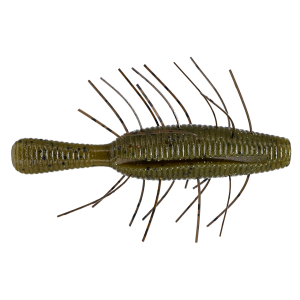 Image of Yamamoto Fuzzy Nuki Soft Bait | Green Pumpkin w/ Black Flake; 3 1/2 in.