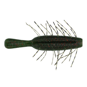 Image of Yamamoto Fuzzy Nuki Soft Bait | Watermelon w/ Black/Red Flake; 3 1/2 in.