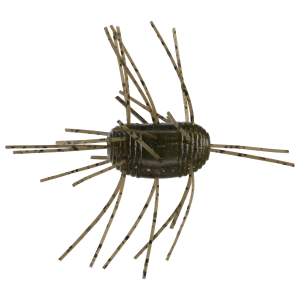 Image of Yamamoto Fuzzy Nut Soft Bait | Green Pumpkin w/ Black Flake