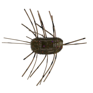 Image of Yamamoto Fuzzy Nut Soft Bait | Green Pumpkin w/ Purple/Copper Flake