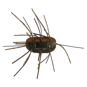 Image of Yamamoto Fuzzy Nut Soft Bait | Dark Green Pumpkin/Amber Laminate