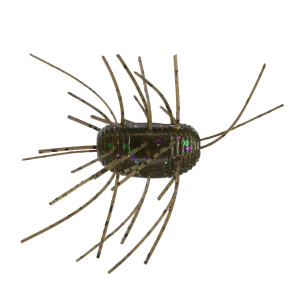 Image of Yamamoto Fuzzy Nut Soft Bait | Green Pumpkin w/ Green/Purple Flake