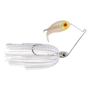 Image of Buckeye Lures Bubbler Blade Topwater Lure | White; 1/2 oz.