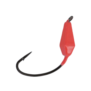 Image of Northland Tungsten Bobber Jig Head | Super-Glo Red; 1/16 oz.