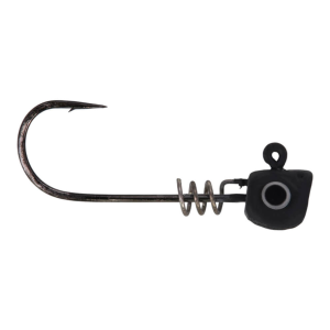Image of Buckeye Lures Scoop Head Jig Head - 2/0 Hook | Matte Black; 1/8 oz.