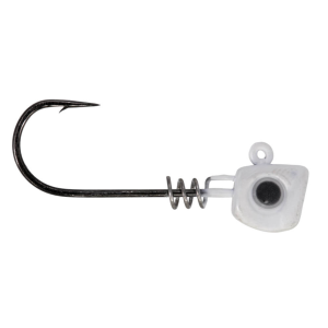 Image of Buckeye Lures Scoop Head Jig Head - 3/0 Hook | Matte Pearl; 1/4 oz.
