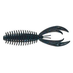 Image of Big Bite Baits Fighting Craw | Black Blue Flake; 3 3/4 in.