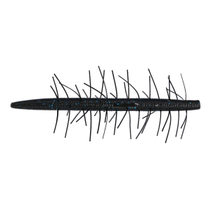 Image of Yamamoto Fuzzy Senko Soft Bait | Black w/ Blue Flake; 5 in.