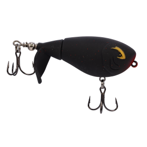 Image of Bill Lewis Baby Bubbler Topwater Lure | Matte Black; 55 mm