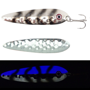 Image of Moonshine Lures Half Moon Spoon | Mad Man; 4 1/2 in.