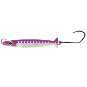 Image of Silver Horde Coho Killer Trolling Spoon | UV Glow Purple Two Face; 3 in.