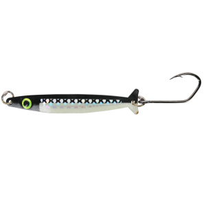 Image of Silver Horde Coho Killer Trolling Spoon | UV Glow Black Two Face; 3 in.