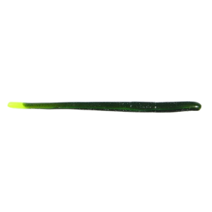 Image of Roboworm Straight Tail Worms | Mean Green; 4.5 in.