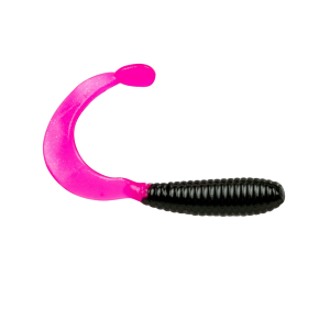 Image of Bobby Garland Hyper Grub Soft Bait | Black Hot Pink; 2 in.
