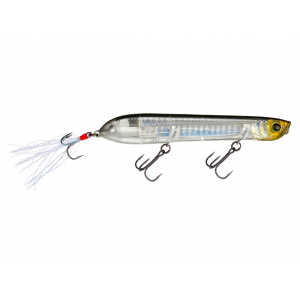 Image of Yo-Zuri 3DB Pencil Popper | Prism Silver Black; 4 3/8 in.