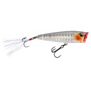 Image of Yo-Zuri 3DR-X Popper Topwater Bait | Prism Ghost Shad; 2 5/8 in.
