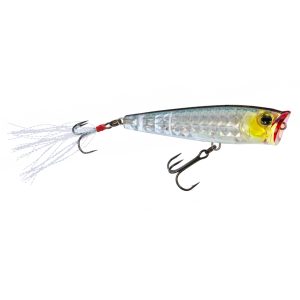 Image of Yo-Zuri 3DR-X Popper Topwater Bait | Prism Silver Black; 2 5/8 in.