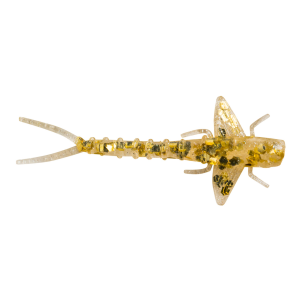 Image of Bobby Garland Itty Bit Mayfly Soft Bait | Glitter Critter; 1 1/4 in.