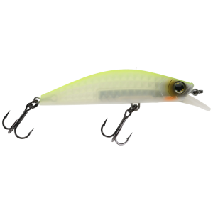Image of Yo-Zuri 3DR-X Flat Heavy Minnow | Matte Ghost Pearl Chart Back; 1 5/8 in.