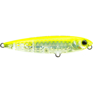Image of Yo-Zuri 3DR-X Pencil Topwater Lure | Prism Chartreuse Silver; 3 in.