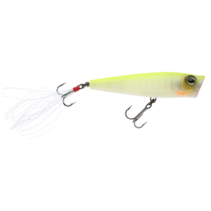 Image of Yo-Zuri 3DR-X Popper Topwater Bait | Matte Ghost Pearl Chart Back; 2 5/8 in.