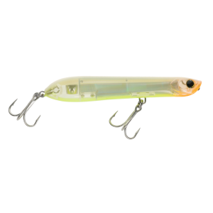Image of Yo-Zuri 3D Inshore Pencil Popper | Bone Silver Chartreuse; 5 3/8 in.