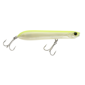 Image of Yo-Zuri 3D Inshore Pencil Popper | Pearl Chartreuse; 5 3/8 in.