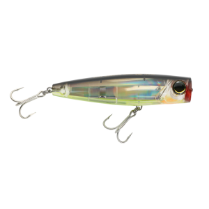 Image of Yo-Zuri 3D Inshore Popper | Black Silver Chartreuse; 3 1/2 in.