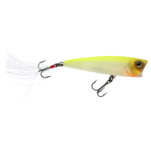Image of Yo-Zuri 3DB Popper Topwater Bait | Matte Ghost Pearl Chart Back; 3 in.