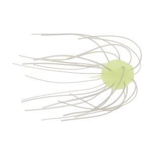Image of Geecrack Finesse Cue Bomb Soft Bait | Light Chartreuse Smoke; 1.2 in.