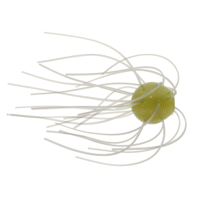Image of Geecrack Finesse Cue Bomb Soft Bait | Green Smoke; 1.2 in.