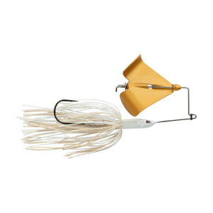 Image of Berkley Skirted Riveter Buzzbait | White - Gold; 1/4 oz.
