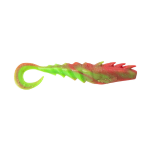 Image of Berkley Gulp! Saltwater Nemesis Prawn Curl Tail | Nuclear Chicken; 4 in.
