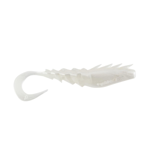 Image of Berkley Gulp! Saltwater Nemesis Prawn Curl Tail | Pearl White; 4 in.