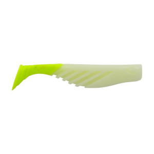 Image of Berkley Gulp! Saltwater Ripple Mullet | Glow - Chartreuse; 3 in.