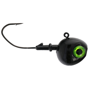 Image of Eagle Claw Lazer Sharp Walleye Jig Head | Black; 1 oz.