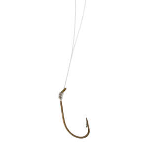Image of Eagle Claw Plain Shank Double Line Snelled Hook | 3/0