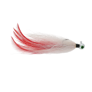 Image of Jenko Buzzcut Mini Hair Jig | Bleeding Shad; 1/8 oz.