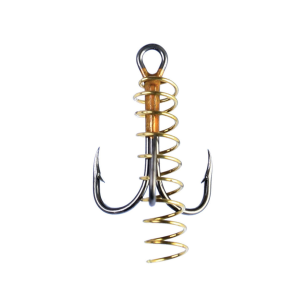 Image of Eagle Claw 2X Soft Bait Treble Hook with Spring | 6