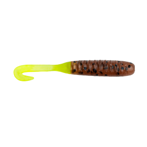 Image of BaitFuel NanoVibe Soft Bait | Pumpkin Chartreuse; 2 in.